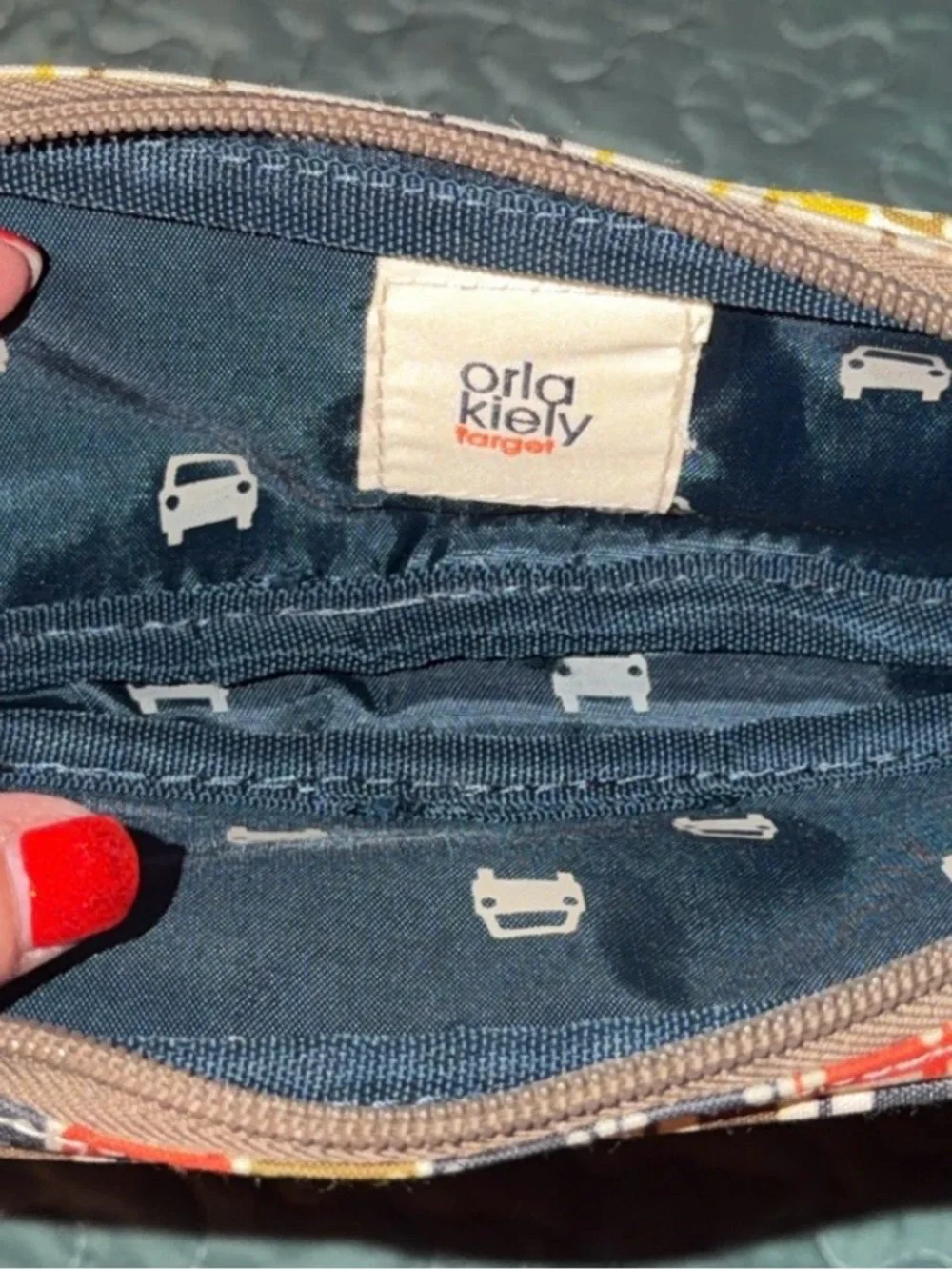 Orlando Kiley Kids Car Print Zip Pouch - Multicolor
